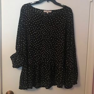 Loft polka dot top